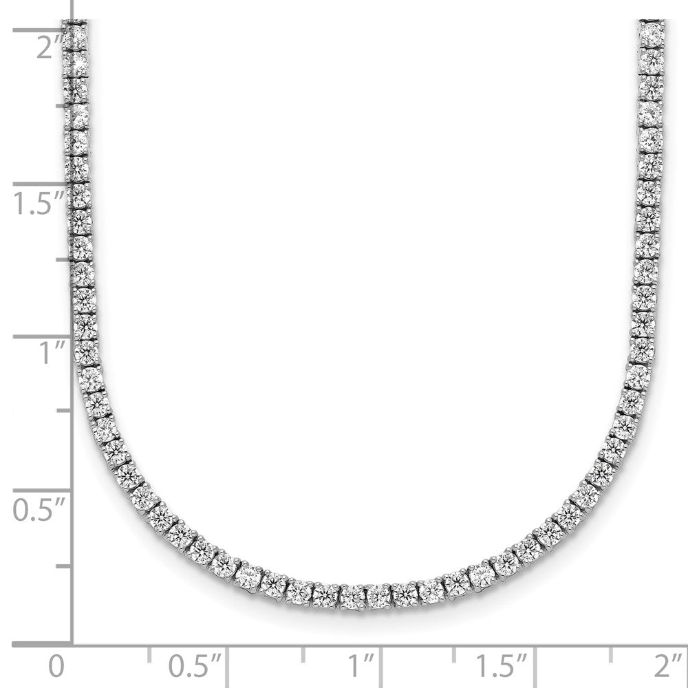 14kw 5ct Lab Grown Diamond VS/SI+ G+ Adjustable Tennis Bolo Necklace