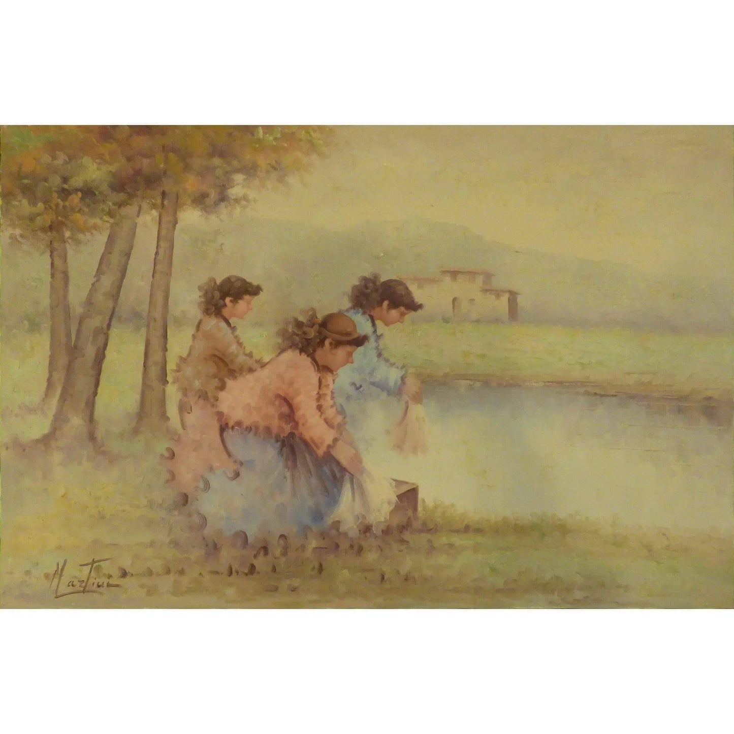 Painting Canvas Wall Art French Oil Painting MAbctilli Ready To Hang For Home Wall Art Decoration 50" X 70" Abcp-202