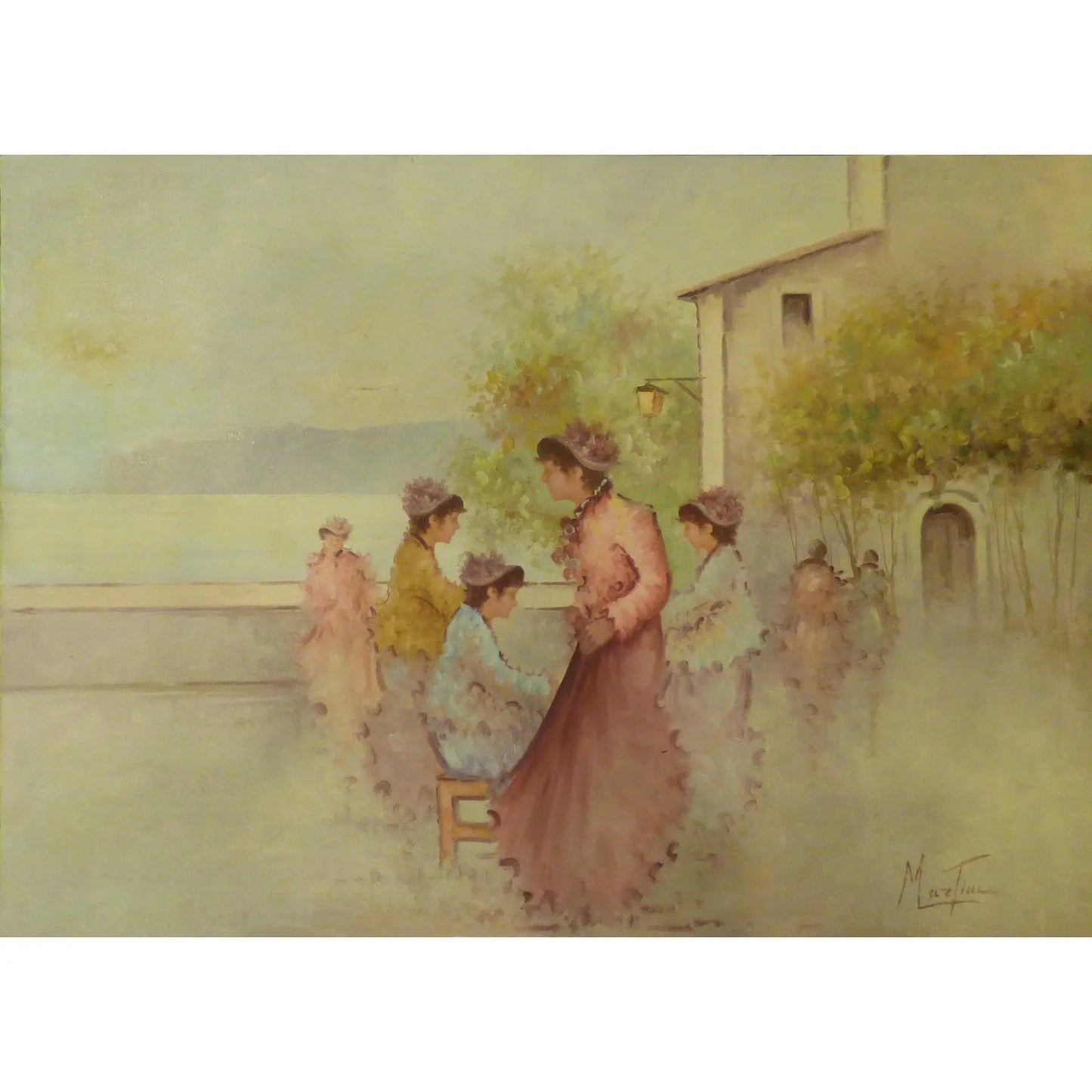 Painting Canvas Wall Art French Oil Painting MAbctilli Ready To Hang For Home Wall Art Decoration 50" X 70" Abcp-203