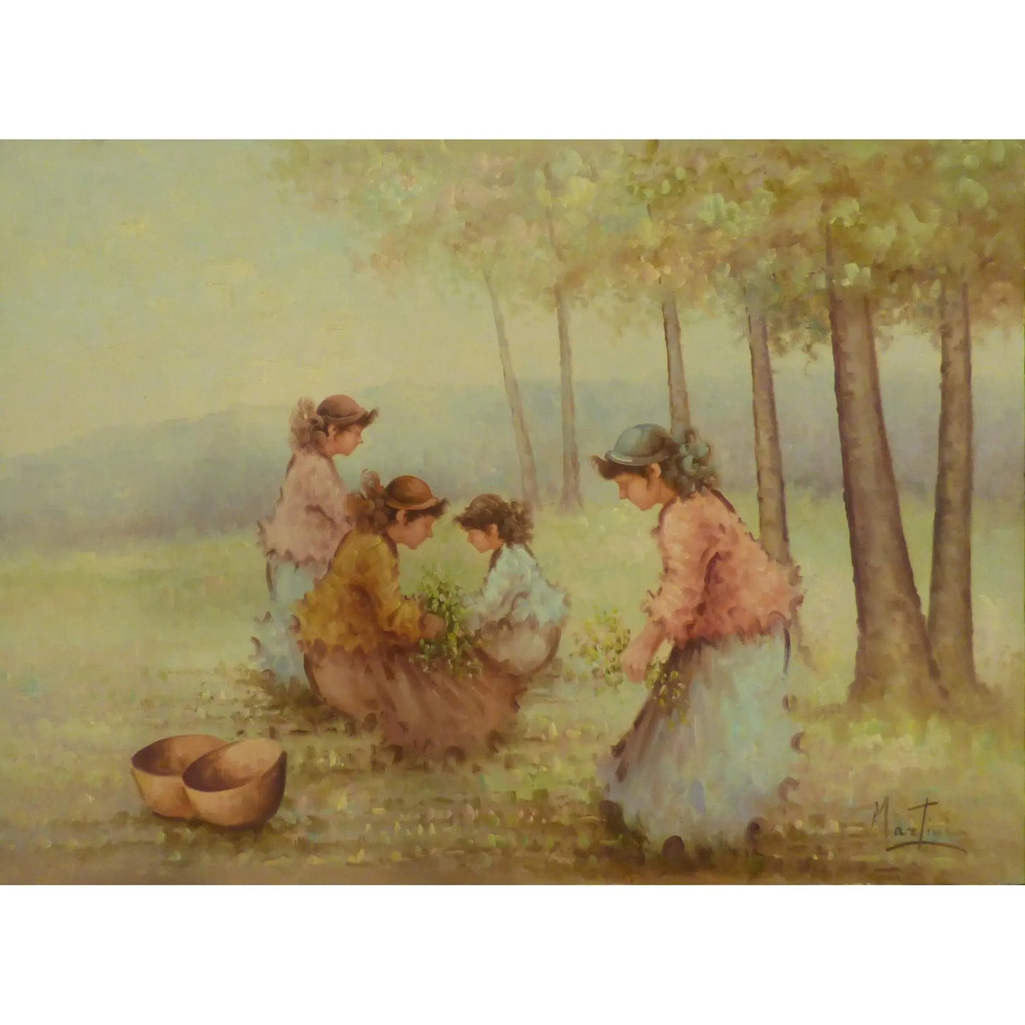 Painting Canvas Wall Art French Oil Painting MAbctilli Ready To Hang For Home Wall Art Decoration 50" X 70" Abcp-205
