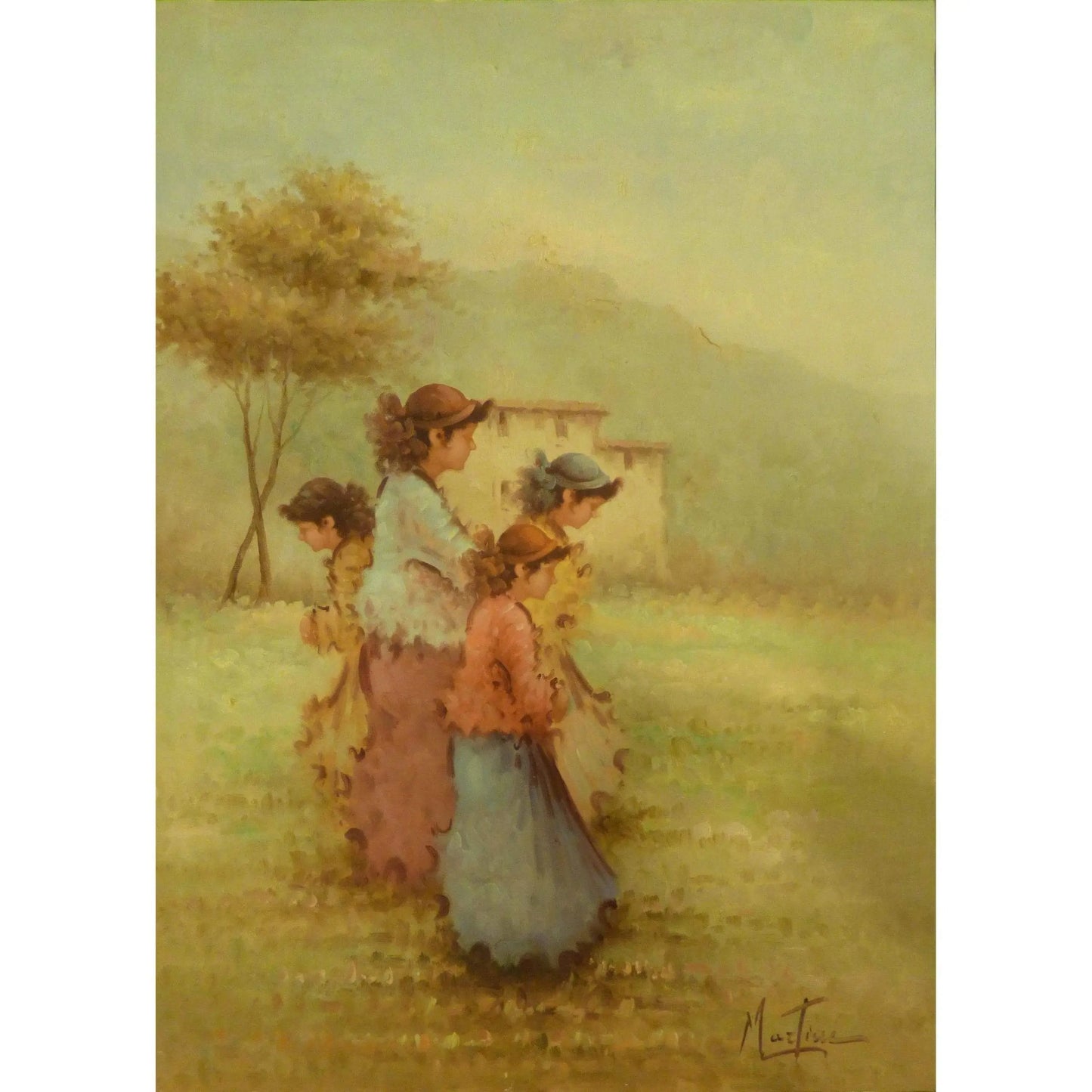 Painting Canvas Wall Art French Oil Painting MAbctilli Ready To Hang For Home Wall Art Decoration 50" X 70" Abcp-210