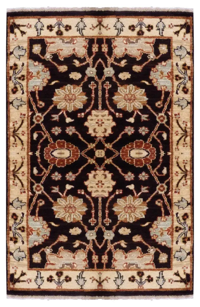 One Of The Kind Pakistani Hand-Knotted Rug 4'03" x 2'5"