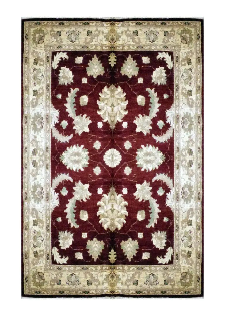 One Of The Kind Pakistani Hand-Knotted Rug 5' x 6'7"