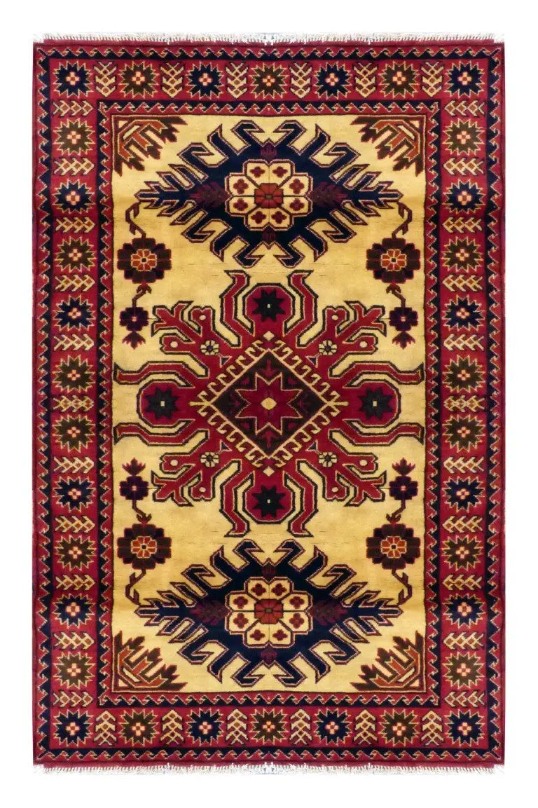 One Of The Kind Pakistani Hand-Knotted Rug 5'10" x 3'10"