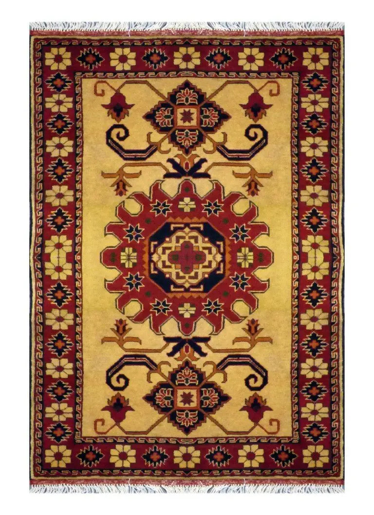 One Of The Kind Pakistani Hand-Knotted Rug 5'10" x 3'6"