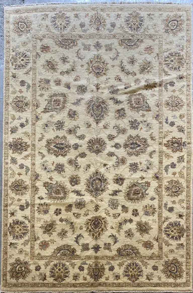 One Of The Kind Pakistani Hand-Knotted Rug 6'2" x 8'10"