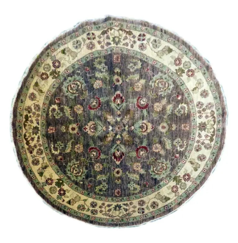 One Of The Kind Pakistani Hand-Knotted Rug 6'4" x 6'4"