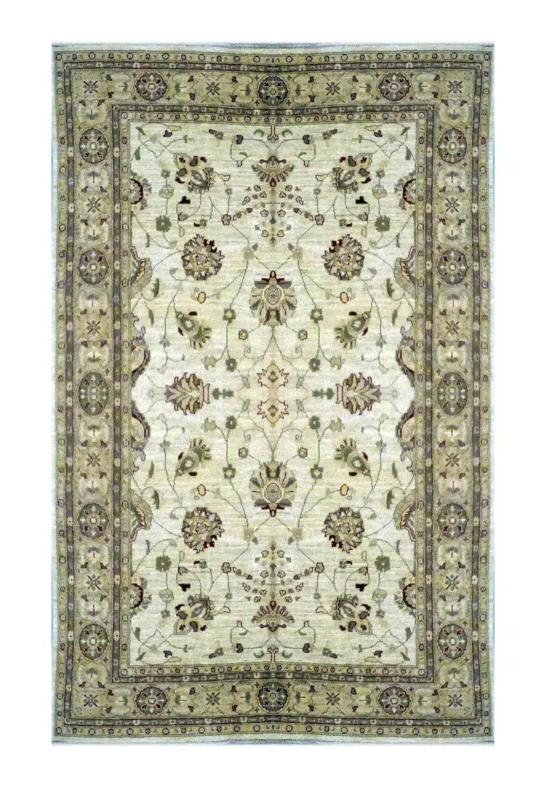 One Of The Kind Pakistani Hand-Knotted Rug 9' x 6'1"
