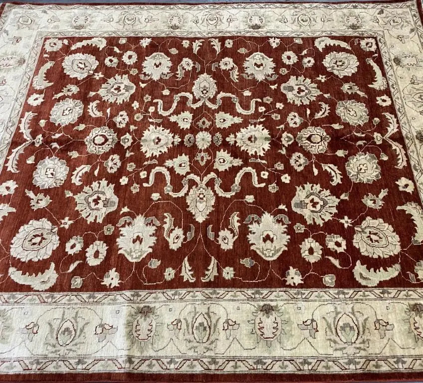 One Of The Kind Pakistani Hand-Knotted Rug 9'9" x 7'11"