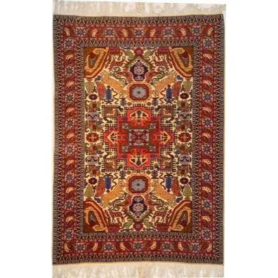 One Of The Kind Persian Ardabil Rug 6'4" x 4'3"