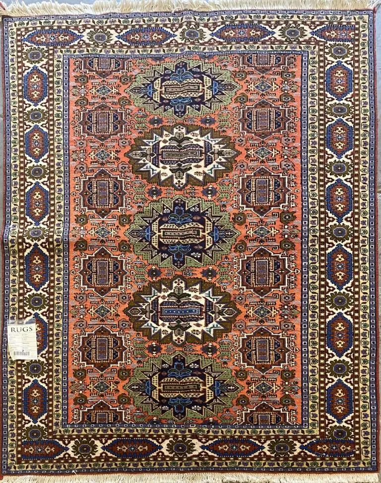 One Of The Kind Persian Ardabil Rug 6'6" x 4'7"