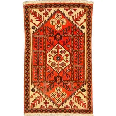 One Of The Kind Persian Bakhtiar Rug 3'9" x 2'3"