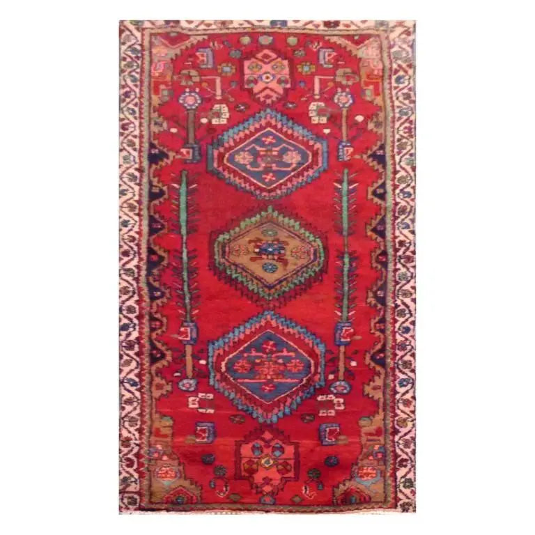 Persian Hand-Knotted Rug Made With Natural Wool And Cotton 195 X 85 Pan1609