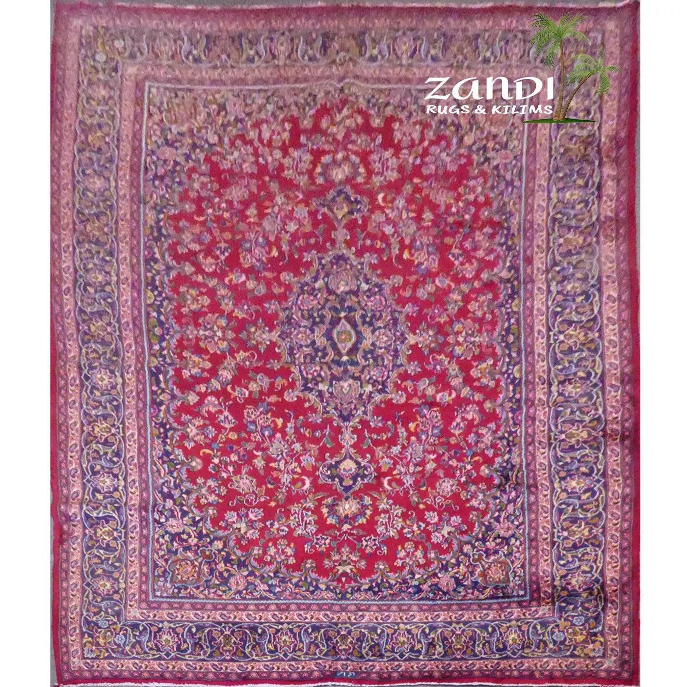 One Of The Kind Persian Kashan Rug 11' x 8'