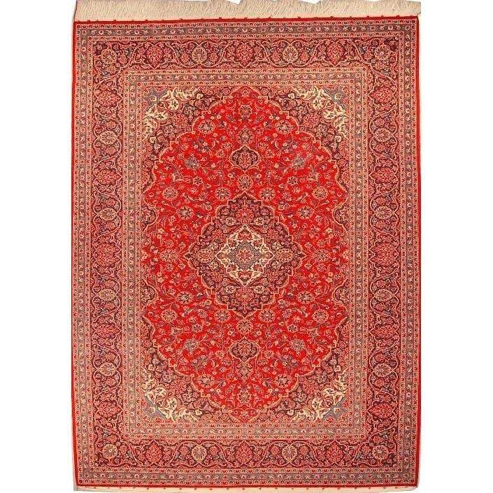 One Of The Kind Persian Kashan Rug 11'07" x 8'6"