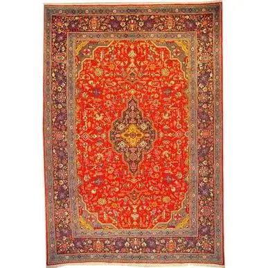 One Of The Kind Persian Kashan Rug 11'10" x 8'1"