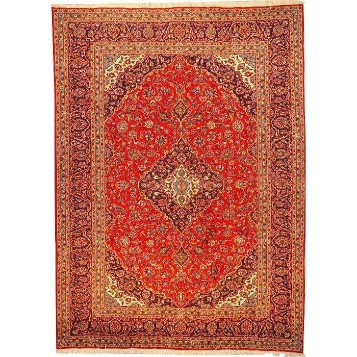 One Of The Kind Persian Kashan Rug 11'3" x 8'2"