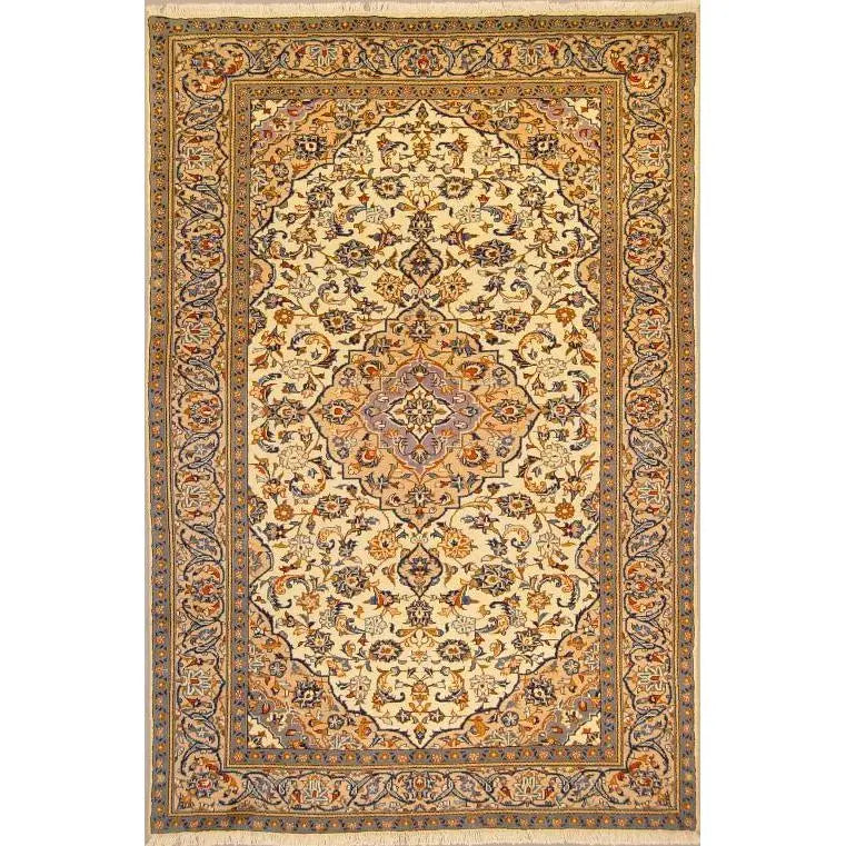 One Of The Kind Persian Kashan Rug 9'6" x 6'3"