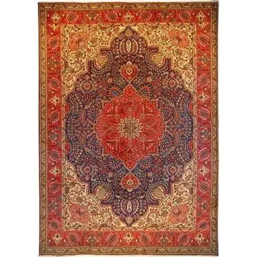 One Of The Kind Persian Tabriz Rug 11'9" x 8'2"