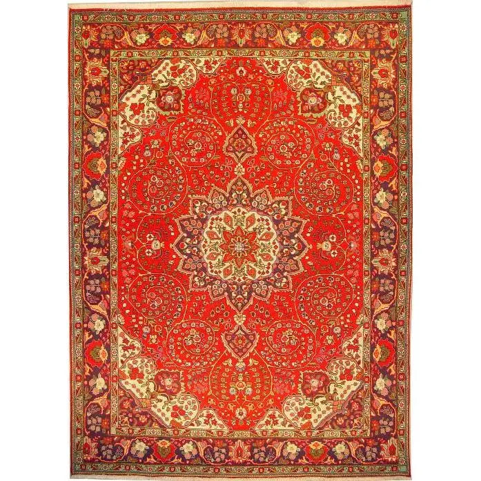 One Of The Kind Persian Tabriz Rug 11'9" x 8'5"