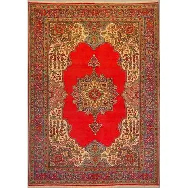 One Of The Kind Persian Tabriz Rug 9'9" x 6'10"