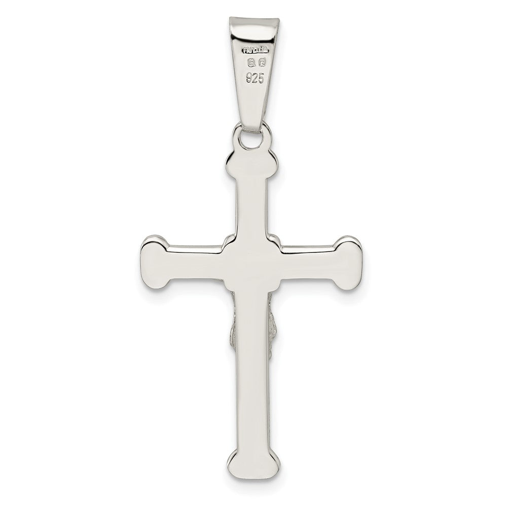 Sterling Silver Polished Crucifix Pendant