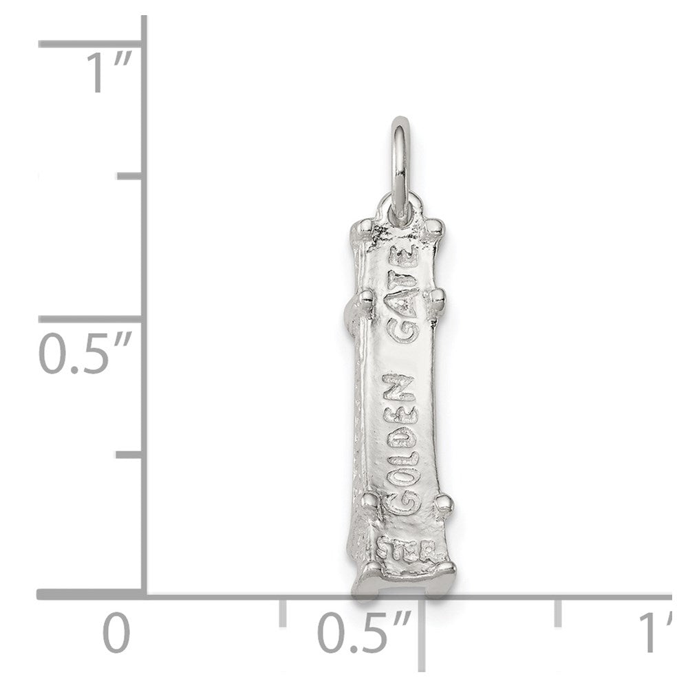 Sterling Silver Golden Gate Bridge Charm