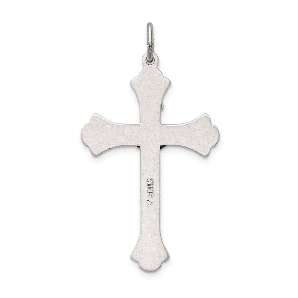 Sterling Silver Antiqued INRI Crucifix Pendant