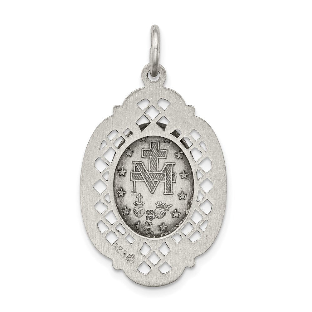 Sterling Silver Antiqued Miraculous Medal