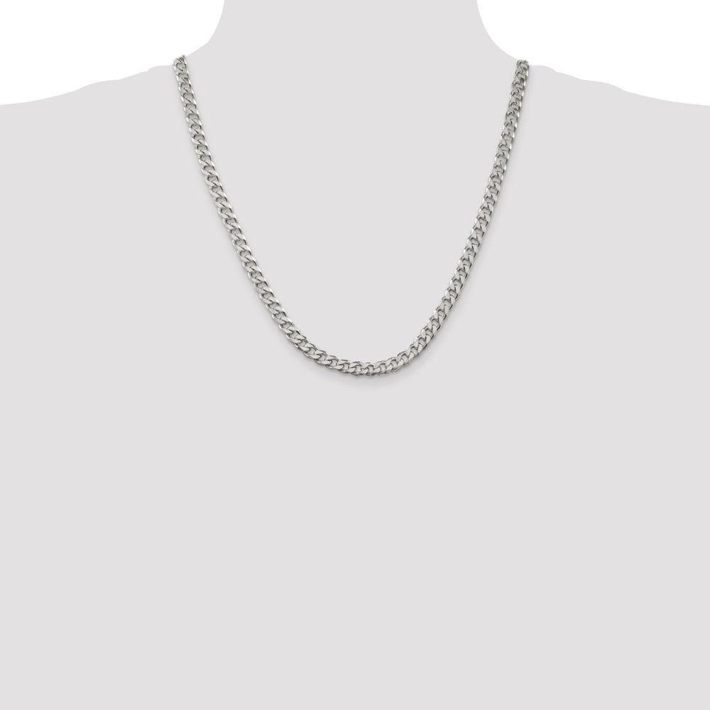 Sterling Silver 6.5mm Curb Chain