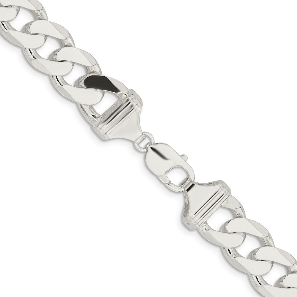Sterling Silver 14.5mm Curb Chain