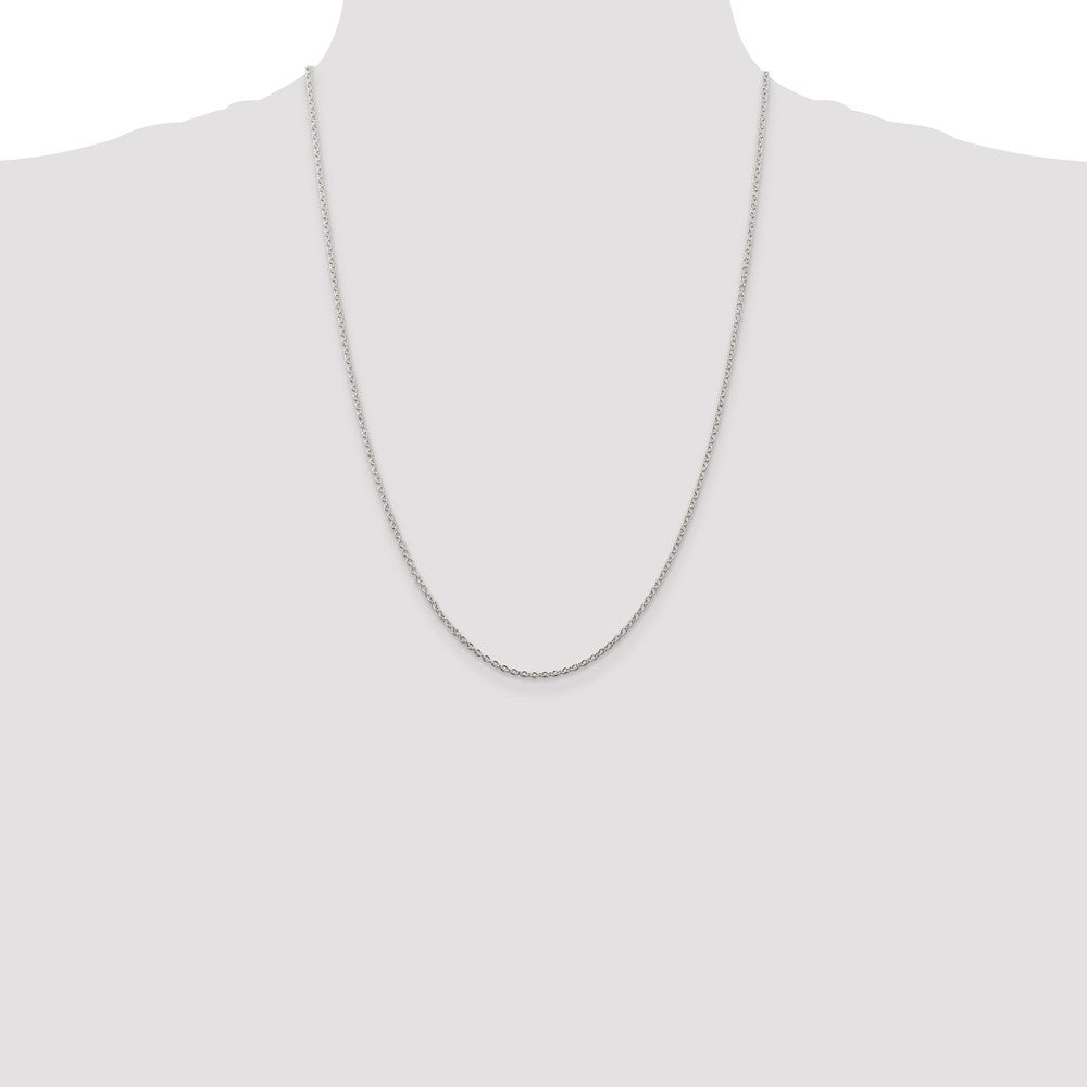 Sterling Silver 1.95mm Cable Chain