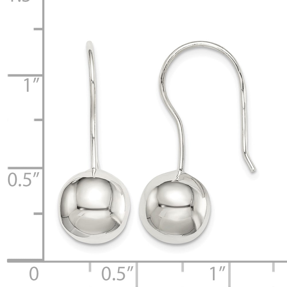 Sterling Silver 10mm Ball Earrings