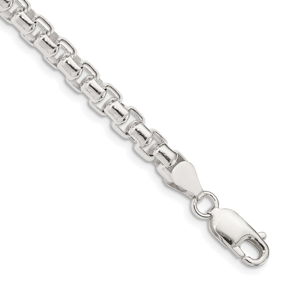Sterling Silver 5.2mm Round Box Chain