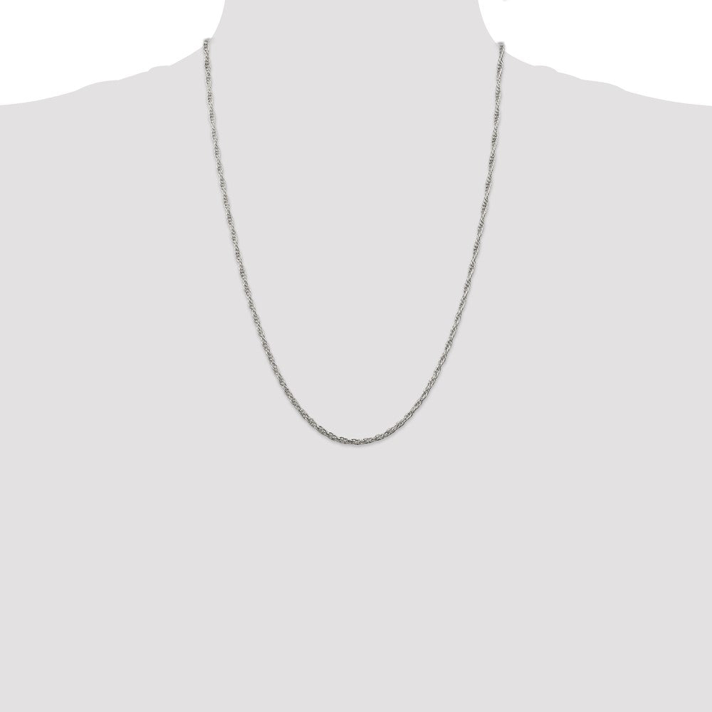 Sterling Silver 2.5mm Loose Rope Chain