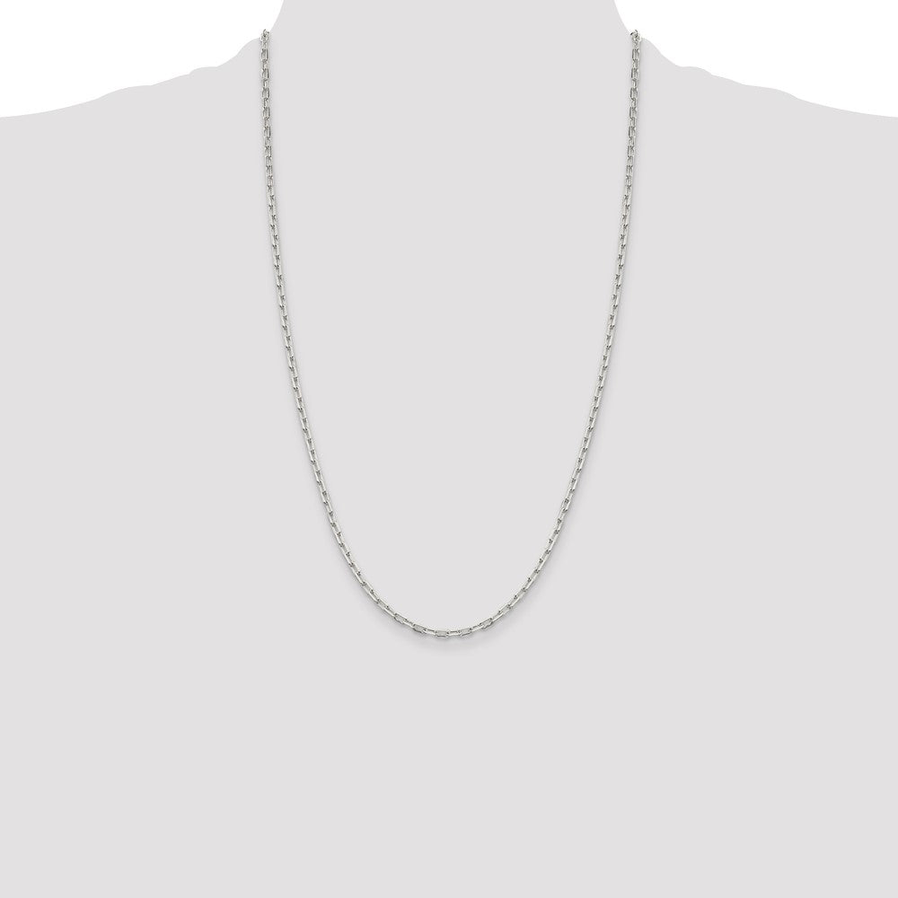 Sterling Silver 2.75mm Elongated Open Link Chain