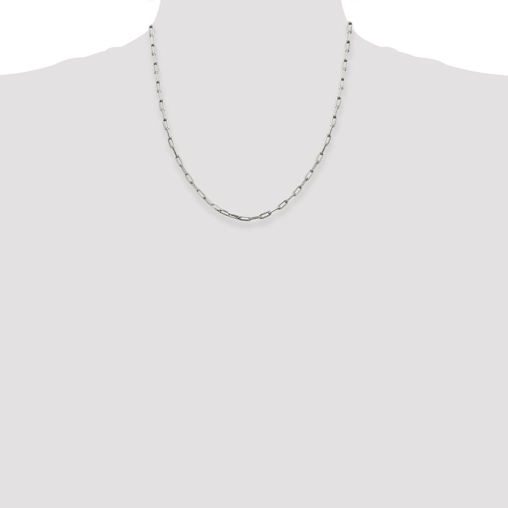 Sterling Silver 3.25mm Elongated Open Link Chain