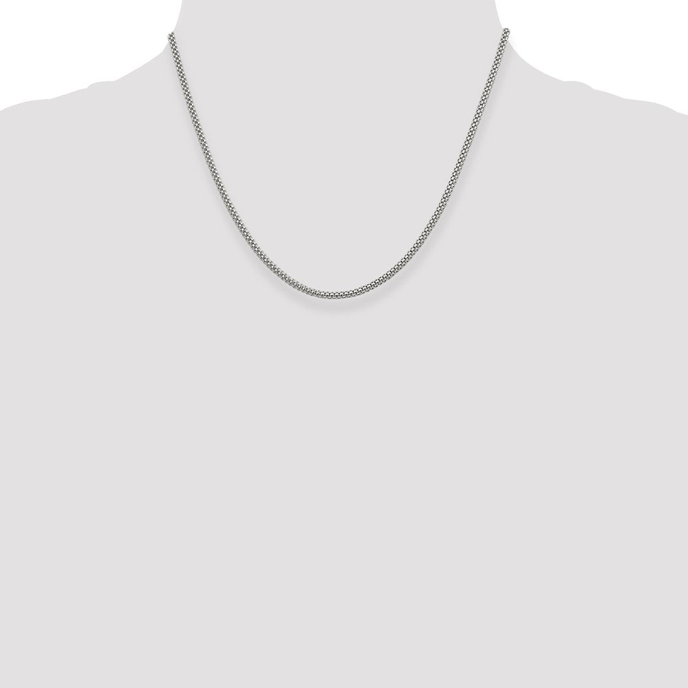 Sterling Silver 2.4mm Corona Chain