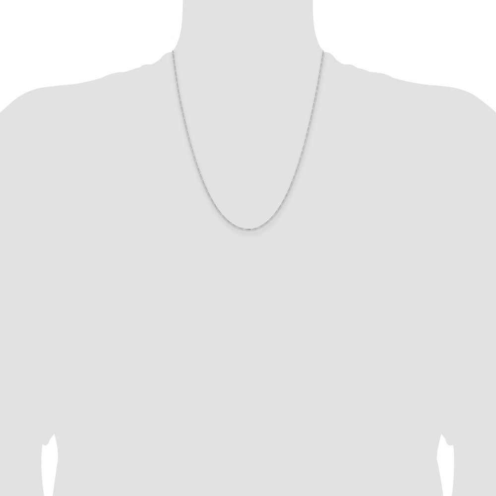 Sterling Silver 1.2mm Figaro Chain