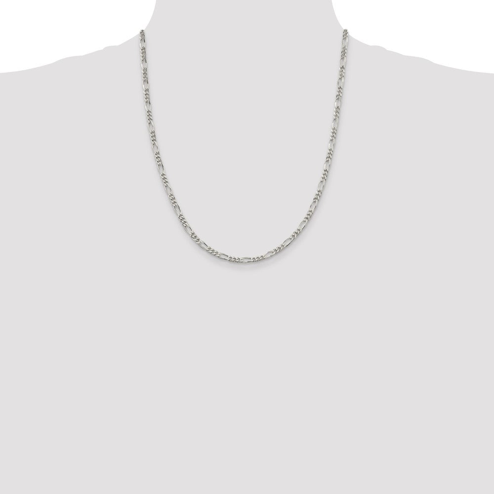Sterling Silver 3.5mm Figaro Chain