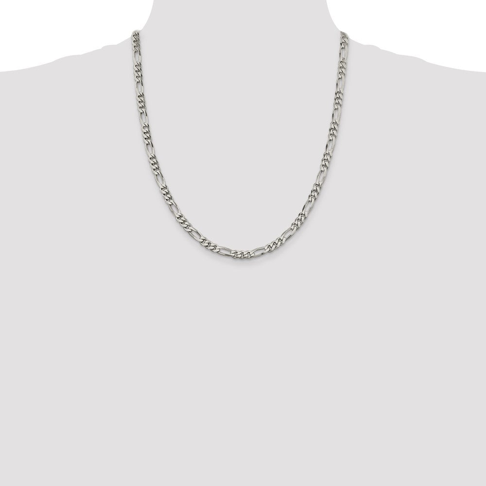 Sterling Silver 5.5mm Figaro Chain