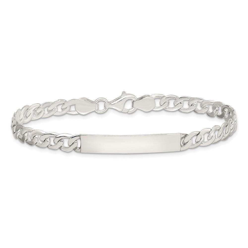 Sterling Silver Baby ID Curb Link Bracelet
