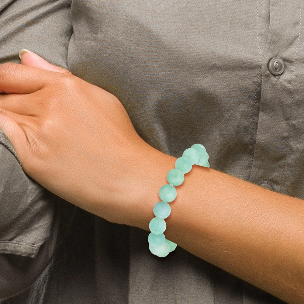 Amazonite 10mm Beaded Stretch Bracelet