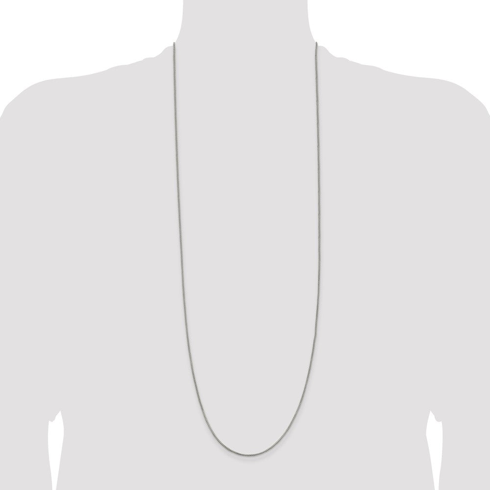 Sterling Silver 1.25mm Round Box Chain