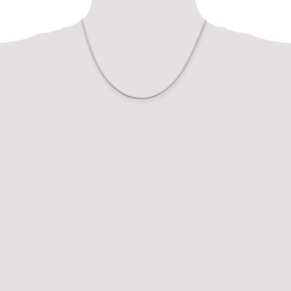 Sterling Silver 1.35mm Octagonal Snake Chain