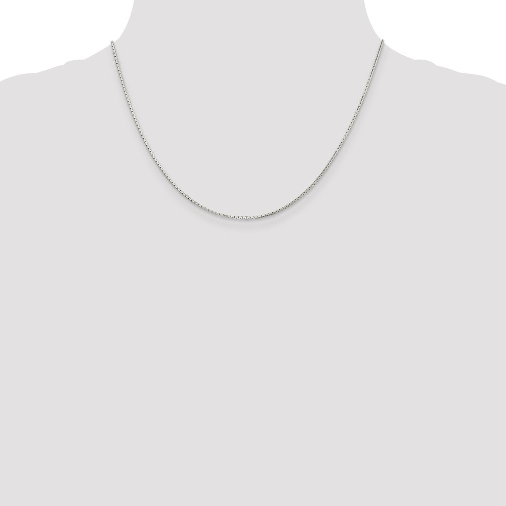 Sterling Silver 1.2mm 8 Sided Mirror Box Chain