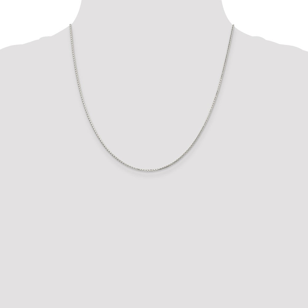 Sterling Silver 1.2mm 8 Sided Mirror Box Chain
