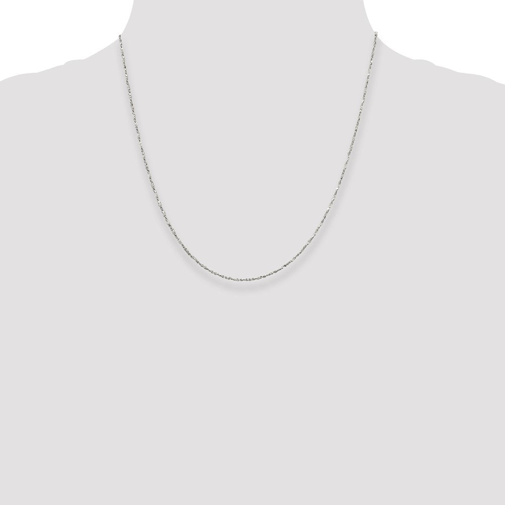 Sterling Silver 1.4mm Twisted Serpentine Chain