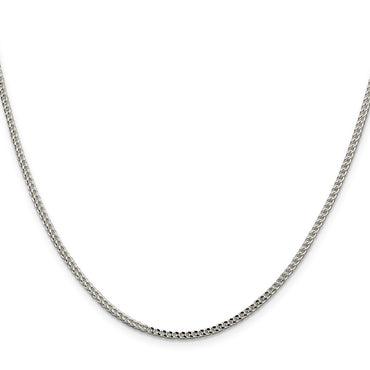 Sterling Silver 1.8mm D/C Square Franco Chain