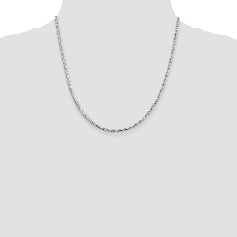 Sterling Silver 2.55mm D/C Square Franco Chain